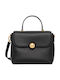 S Top Handle Leather Women's Bag Handbag Black