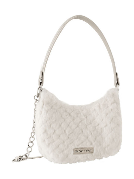 Günstige Damen Schultertasche Weiß