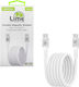 Lime Magnetic / Braided USB 2.0 Cable USB-C male - USB-C 68W Green 1.2m
