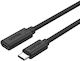 Unitek Mc Type-C Extension Cable Pd 100W 1.5m C14086 Black 1.5m