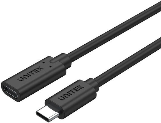 Unitek Mc Type-C Extension Cable Pd 100W 1.5m C14086 Black 1.5m