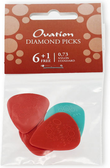 Ovation Πέννα Diamond Picks Nylon Standard 351 0,73 Mm Blood Red