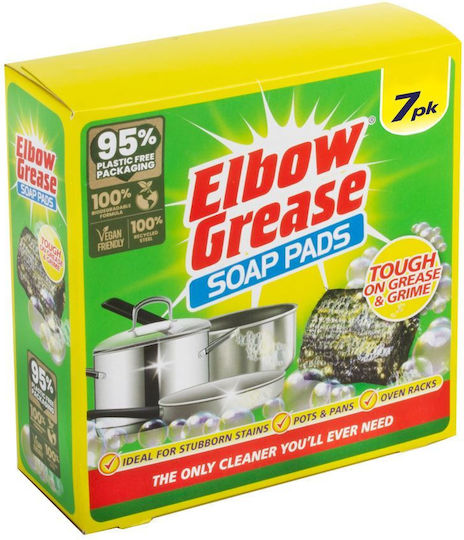 Bureți De Bucătărie Elbow Grease Soap Pads Curățare Vase 7 Bucăți
