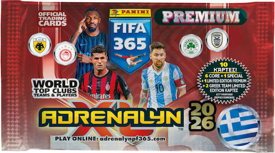 Panini FIFA 365 Top Clubs 2026 Premium Adrenalyn XL Booster Pack (GR)