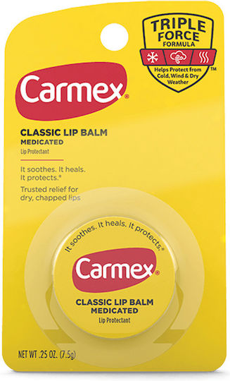 Carmex Classic Medicated Lip Balm Jar Protection Regeneration 7.5 g