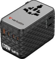 Verbatim Charge 'n' Travel Adaptor 170W Verbatim Charge 'n' Travel Adaptor 170W