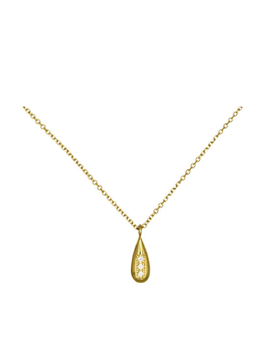 Necklace from Gold 14K with Diamond
