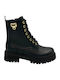Leather Women's Ankle Boots Black