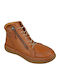 Leder Stiefeletten Damen Tabac Braun