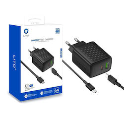 Lito LC24T 65W με Καλώδιο USB-C - USB-C Lito LC24T 65W με Καλώδιο USB-C - USB-C