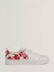Sneakers White / Flowers