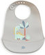 Interbaby Αδιάβροχη Σαλιάρα Σιλικόνης Grey για ...