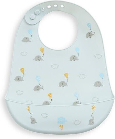 Interbaby Wasserdicht Lätzchen Silikon Blue für 6 m+ Interbaby Wasserdicht Lätzchen Silikon Blue für 6 m+