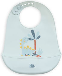 Interbaby Αδιάβροχη Σαλιάρα Σιλικόνης Blue για 6 m+