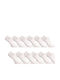 Dicalvo Men's Solid Color Socks White 12Pack