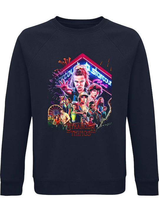 Bluza Unisex Organic Stranger Things Poster Gra...