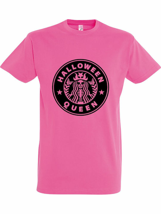T-shirt Унисекс "Halloween Queen" Розов