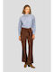 Women's Fabric Trousers Chocolate