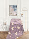 Blanket Fleece Glowing Fluorescent Purple 200x150cm