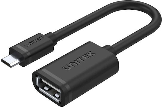 Unitek Y-c438gbk Micro-USB Male to USB-A Female OTG 20cm