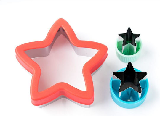 Lekkabox Cutters Stainless Steel Stars 3 Pieces