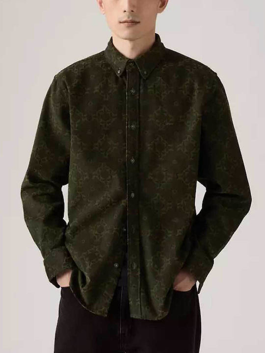 Levi's Authentic Langärmlig Jeans Hemd Green