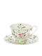 Cryspo Trio Cup Coffee Porcelain Green 100ml