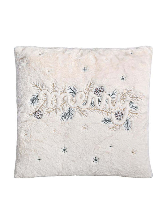 Fylliana Christmas Decorative Pillow Square White 45x45cm