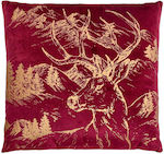 Fylliana Christmas Decorative Pillow Square Red...