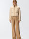 Raquel Bouclé Women's Puffer Jacket for Winter Beige