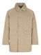 Medina Γυναικείο Μπουφάν για Χειμώνα Khaki, Beige