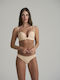 Дамско Бразилско 2Pack без Шевове Beige, Black