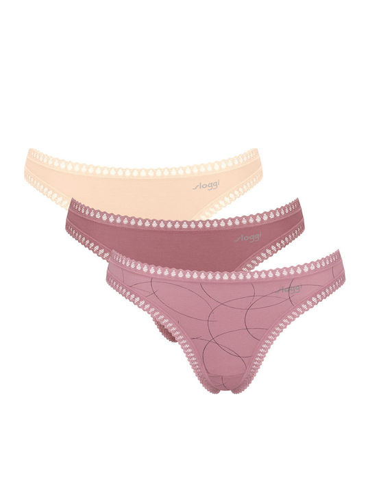 Sloggi Βαμβακερά Damen Zeichenfolge 3Pack mit S...