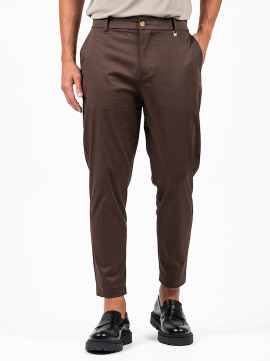 Vittorio Artist Trousers Elastic Brown