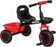 Aiyaplay Kids Tricycle with Parental Handle for 2-5 Years Black / Red