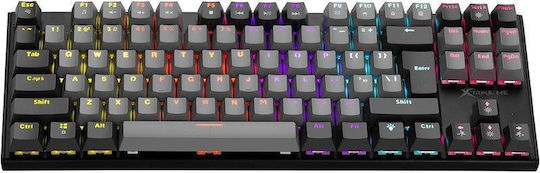 Xtrike Me GK-989 Gaming Μηχανικό Πληκτρολόγιο Tenkeyless με Custom Red διακόπτες και RGB φωτισμό (Αγγλικό US)