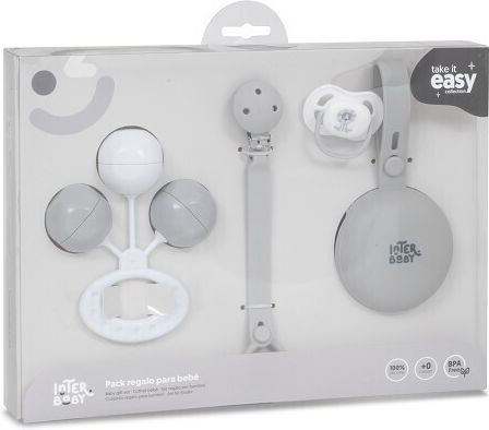 Interbaby Baby Gift Set Grey 4 Pieces