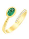 Damen Ring mit Diamant aus Gold 18K