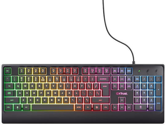 Trust GXT 792 Quadrox 4-in-1 Set Gaming Tastatur mit Beleuchtete Tasten & Maus (Englisch US) Gray