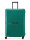 Securitech by Delsey Large Hard Stone Green Suitcase With 4 Wheels Height 76cm