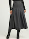 Midi Skirt Gray