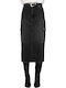 Midi Rock Black Denim