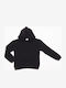Kids Sweatshirt with Hood and Pockets Black