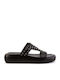 Women's Flat Sandals Anatomic Flatforms in Black Color