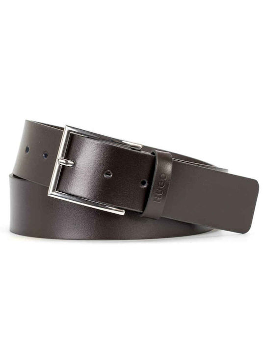 Hugo Giaspo Men's Belt Leather Brown