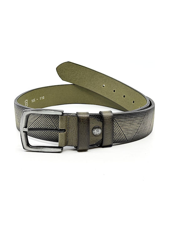 Legend Accessories Wide Men's Belt Leather Green