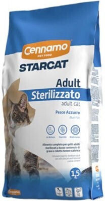 Cennamo Starcat Ξηρά Τροφή για Στειρωμένες Γάτες με Ψάρια / Ρέγγα 1.5kg