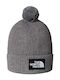 Beanie Unisex Σκούφος με Rib Πλέξη σε Γκρι χρώμα