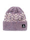Beanie Unisex Σκούφος με Rib Πλέξη σε Λιλά χρώμα