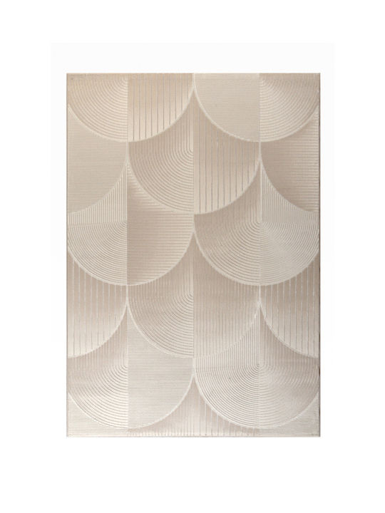 Tzikas Carpets Creation 74408-260 Σετ Μοντέρνα Χαλιά Κρεβατοκάμαρας Μπεζ-χρυσό 342-0-335-74408-260 3τμχ